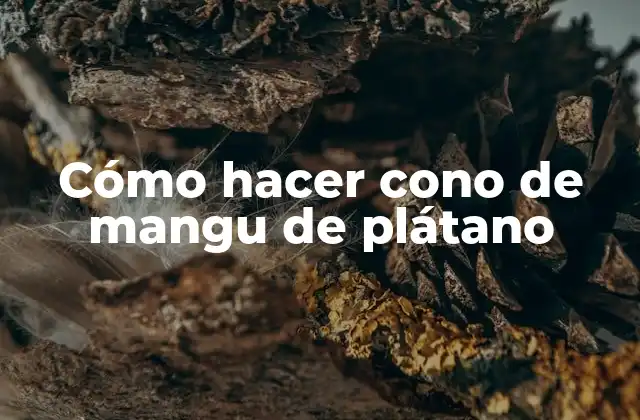 Cómo Hacer Cono de Mangu de Plátano