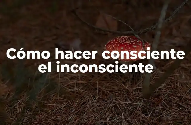 Cómo Hacer Consciente el Inconsciente