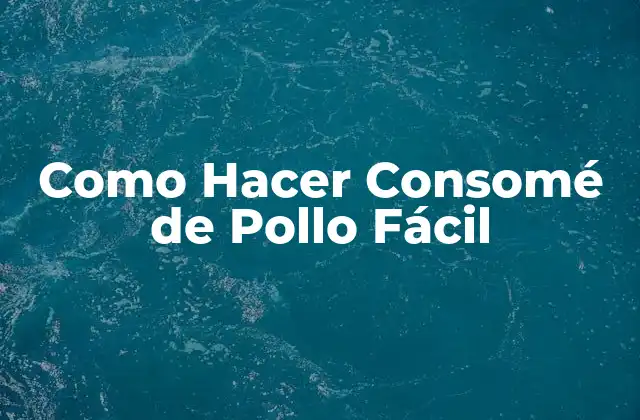 Como Hacer Consomé de Pollo Fácil 2 ¿Qué es un Consomé de Pollo y para Qué Sirve?
