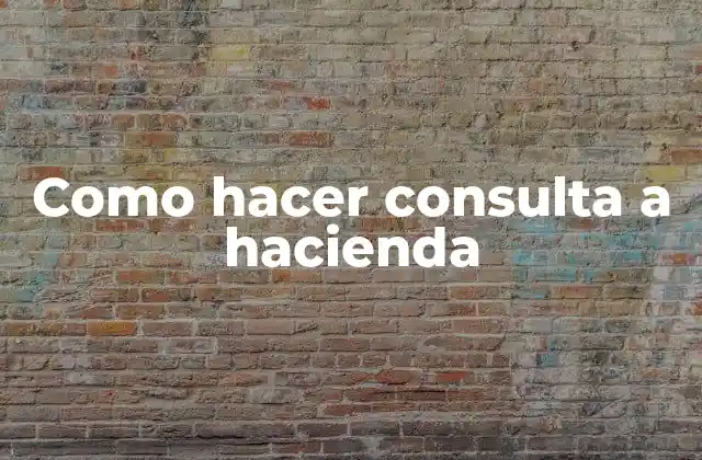 Como Hacer Consulta a Hacienda
