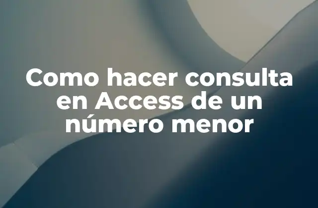 Consultas en Access: ¿qué son y para qué sirven?