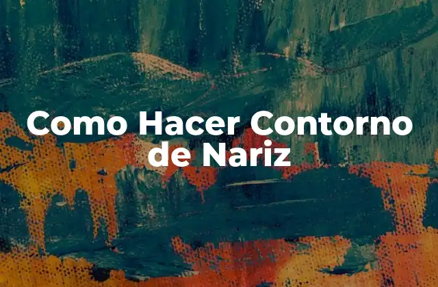 Como Hacer Contorno de Nariz