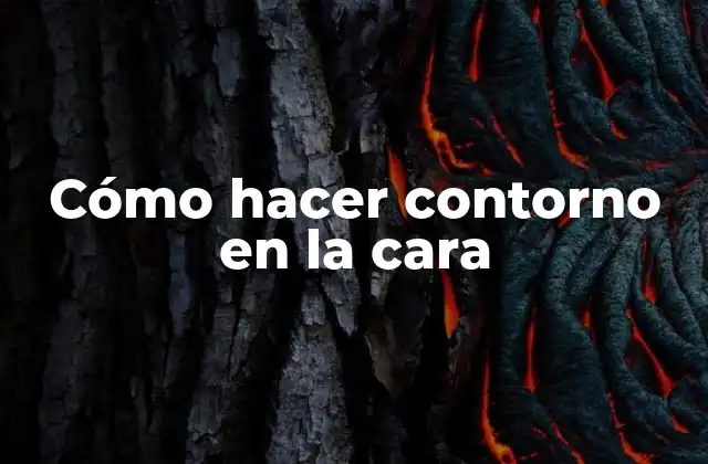 ¿Qué es el contorno en la cara?
