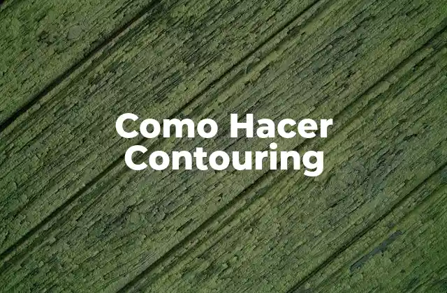 ¿Qué es el Contouring?