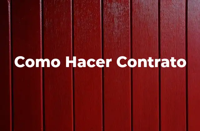 ¿Qué es un Contrato?