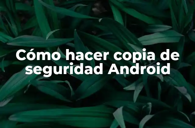 ¿Qué es una copia de seguridad Android y para qué sirve?