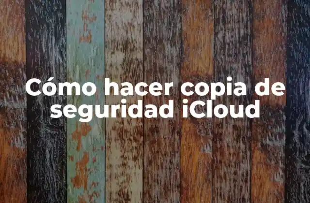 Cómo Hacer Copia de Seguridad Icloud 16 Cómo hacer copia de seguridad iCloud