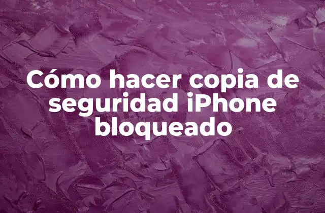 Cómo Hacer Copia de Seguridad Iphone Bloqueado 2 Cómo hacer copia de seguridad iPhone bloqueado