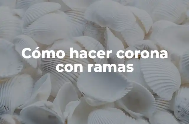 Cómo Hacer Corona con Ramas 2 Cómo hacer corona con ramas