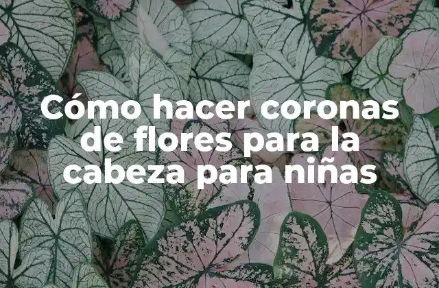 Cómo Hacer Coronas de Flores para la Cabeza para Niñas
