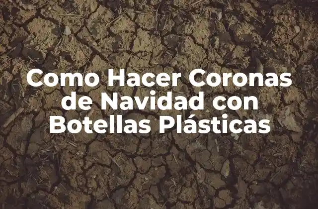 Como Hacer Coronas de Navidad con Botellas Plásticas