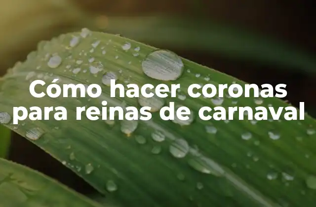 Cómo Hacer Coronas para Reinas de Carnaval 2 Coronas para reinas de carnaval