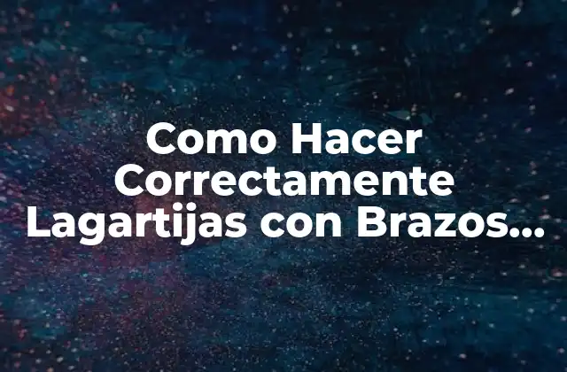 Como Hacer Correctamente Lagartijas con Brazos para Atrás