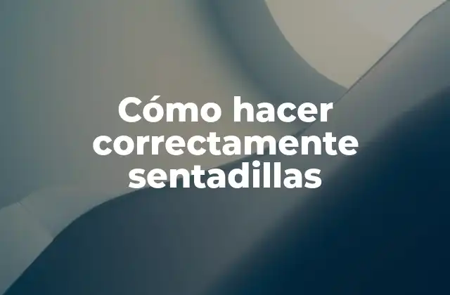Cómo Hacer Correctamente Sentadillas