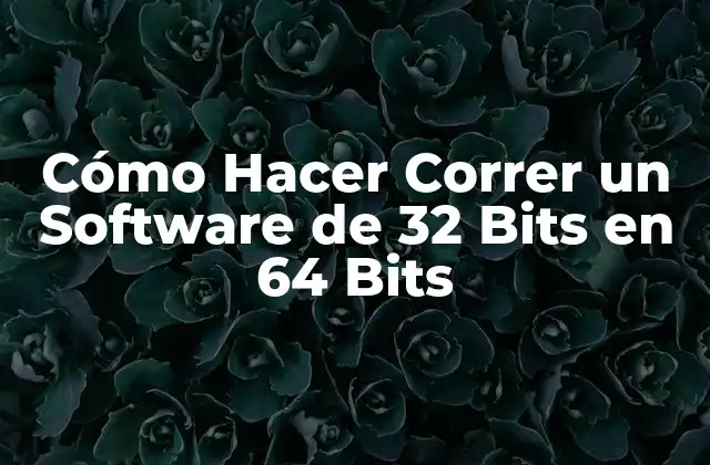 Cómo Hacer Correr un Software de 32 Bits en 64 Bits