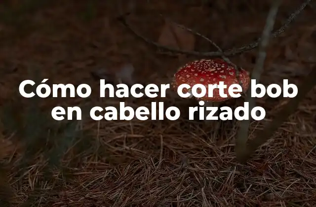Cómo Hacer Corte Bob en Cabello Rizado 2 Corte bob en cabello rizado