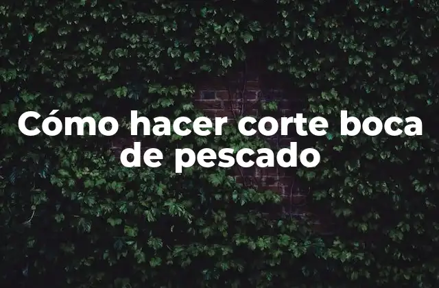 Cómo Hacer Corte Boca de Pescado 2 ¿Qué es el corte boca de pescado y para qué sirve?