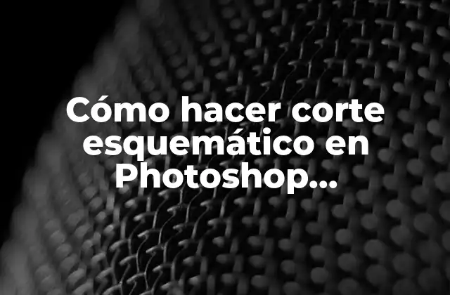 Cómo Hacer Corte Esquemático en Photoshop Arquitectura