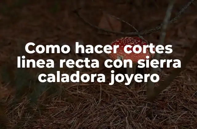 Qué es una sierra caladora joyero y para qué sirve