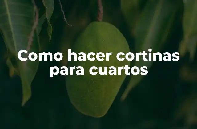 Como Hacer Cortinas para Cuartos