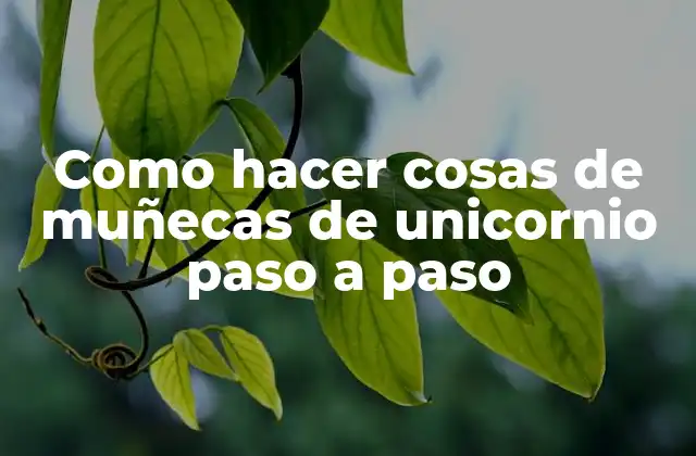 Como Hacer Cosas de Muñecas de Unicornio Paso a Paso 2 ¿Qué son los objetos mágicos para muñecas de unicornio?