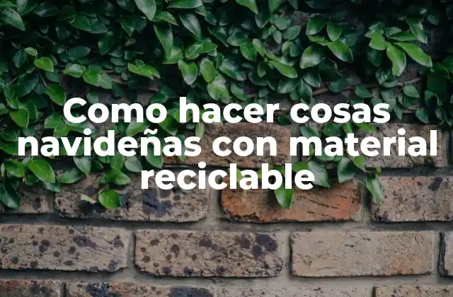 Como Hacer Cosas Navideñas con Material Reciclable