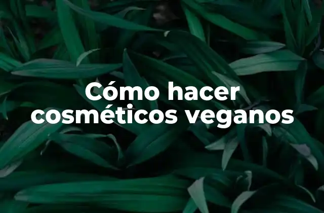 Cosméticos veganos: ¿qué son y para qué sirven?