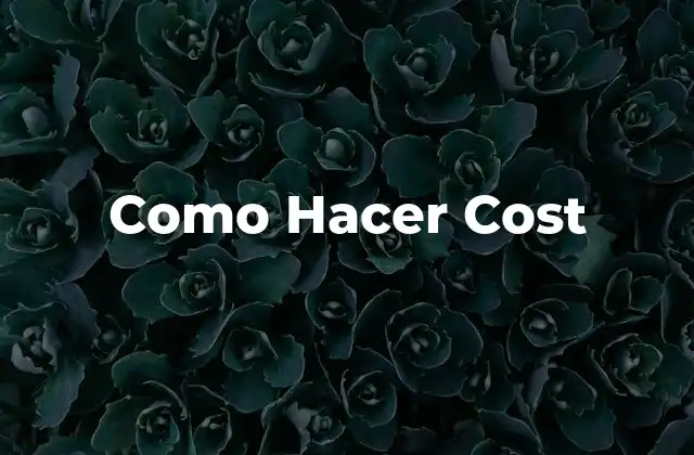 ¿Qué es COST y para qué Sirve?