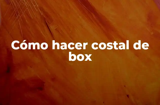¿Qué es un costal de box?