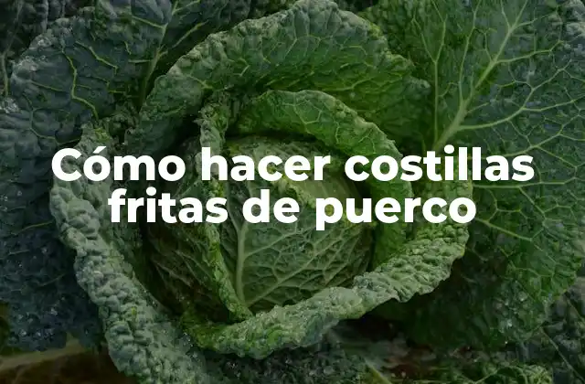 Cómo Hacer Costillas Fritas de Puerco