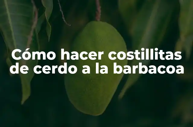 Cómo Hacer Costillitas de Cerdo a la Barbacoa