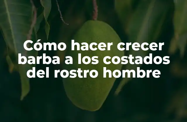 Cómo Hacer Crecer Barba a los Costados Del Rostro Hombre