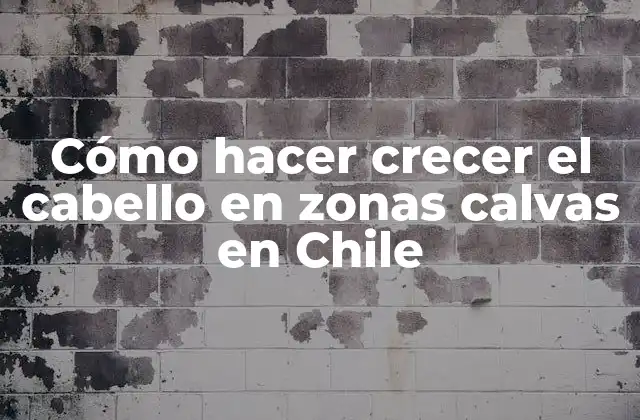 Cómo Hacer Crecer el Cabello en Zonas Calvas en Chile