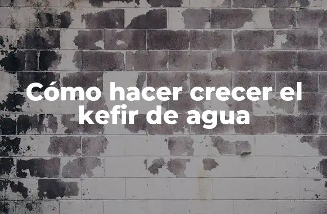 Cómo Hacer Crecer el Kefir de Agua