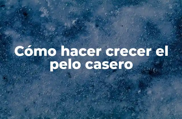 Cómo Hacer Crecer el Pelo Casero