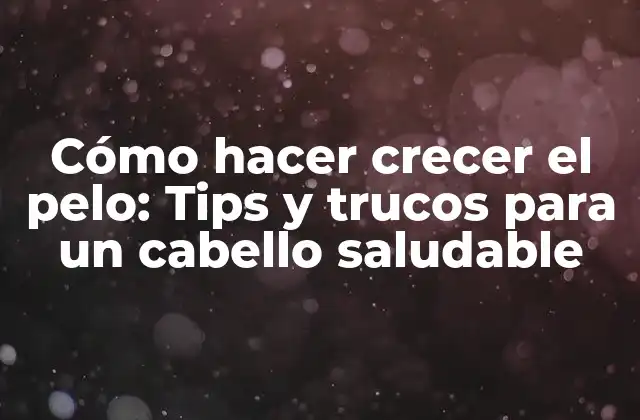 Cómo Hacer Crecer el Pelo: Tips y Trucos para un Cabello Saludable 2 ¿Cuáles son los nutrientes esenciales para el crecimiento del cabello?