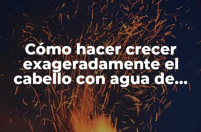 Cómo Hacer Crecer Exageradamente el Cabello con Agua de Arroz