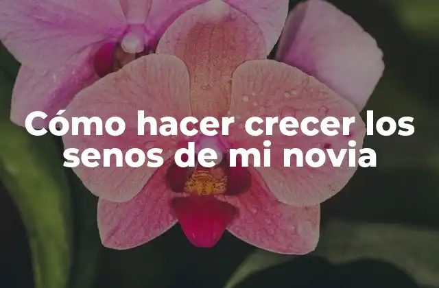 Cómo Hacer Crecer los Senos de Mi Novia