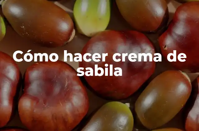 Cómo Hacer Crema de Sabila