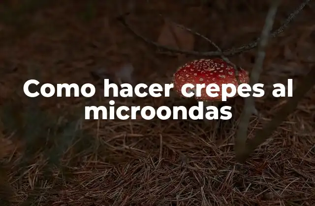 Como Hacer Crepes Al Microondas