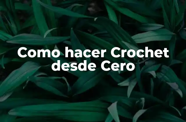 Como Hacer Crochet desde Cero 2 ¿Qué es Crochet y para qué sirve?