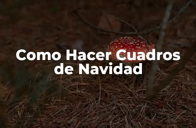 Como Hacer Cuadros de Navidad