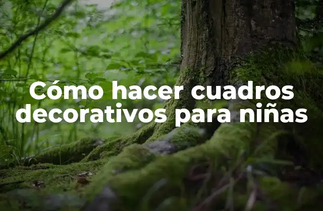 Cómo Hacer Cuadros Decorativos para Niñas