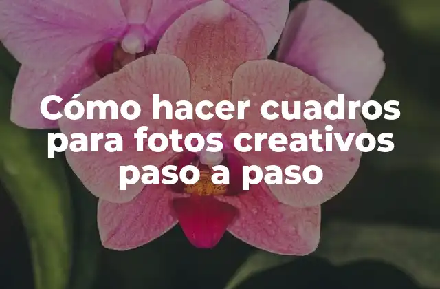 Cómo Hacer Cuadros para Fotos Creativos Paso a Paso