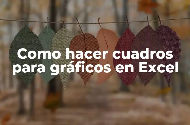 Como Hacer Cuadros para Gráficos en Excel