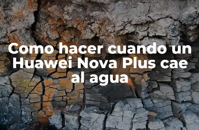 Como Hacer Cuando un Huawei Nova Plus Cae Al Agua