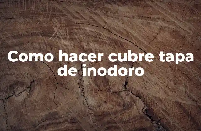 Como Hacer Cubre Tapa de Inodoro 2 ¿Qué es un cubre tapa de inodoro y para qué sirve?