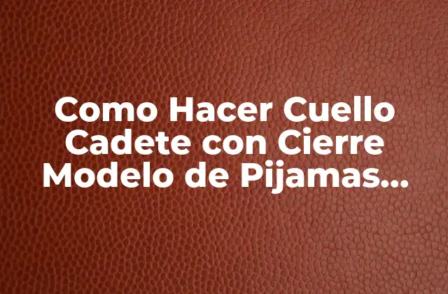 Cuello Cadete con Cierre Modelo de Pijamas Médicas