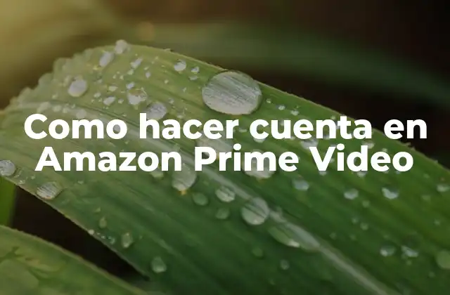¿Qué es Amazon Prime Video?