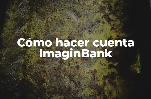 Cómo Hacer Cuenta Imaginbank
